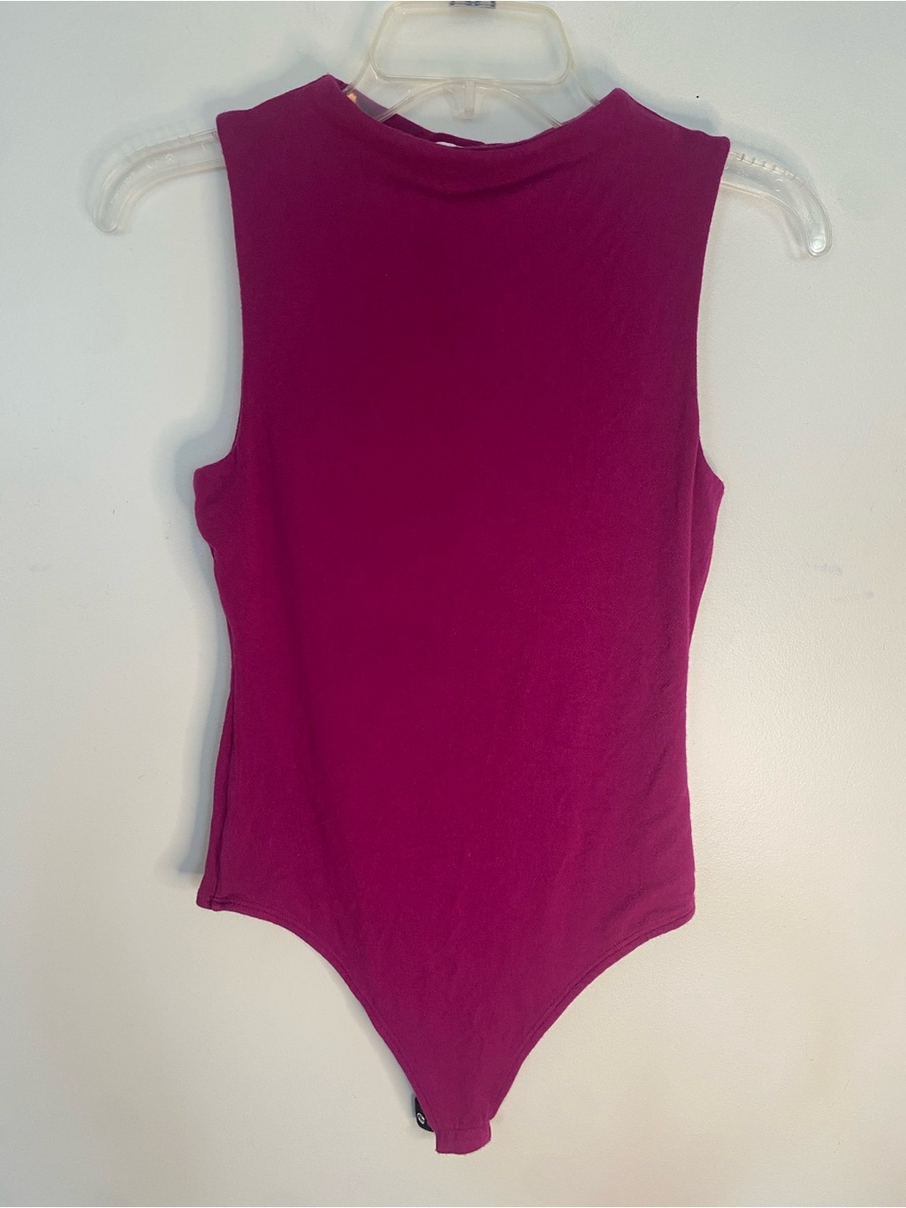 Sleeveless Women's Bodysuit in Deep Magenta
